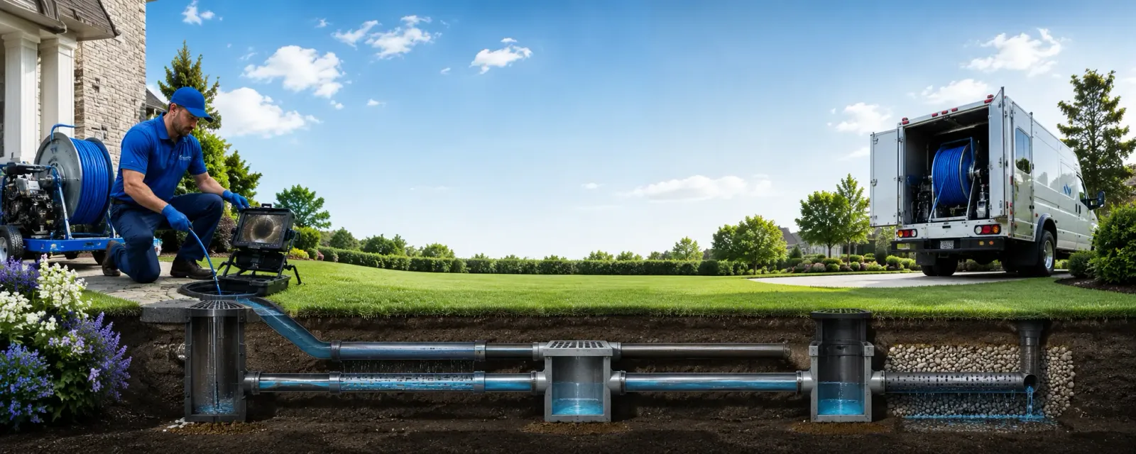 Outdoor drain cleaning information for Springbrook, IA